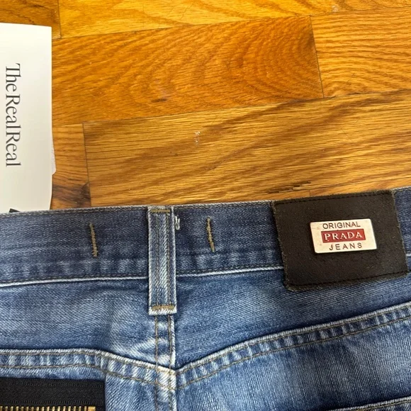 Prada jeans practicaly new with a tie dye detail in the back - Picture 4 of 11
